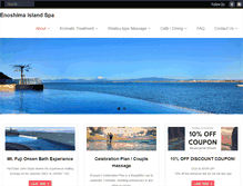 Tablet Screenshot of enoshimaislandspa.com